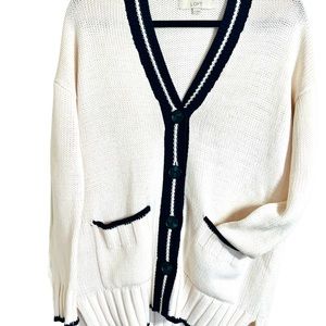 LOFT boyfriend cardigan Small